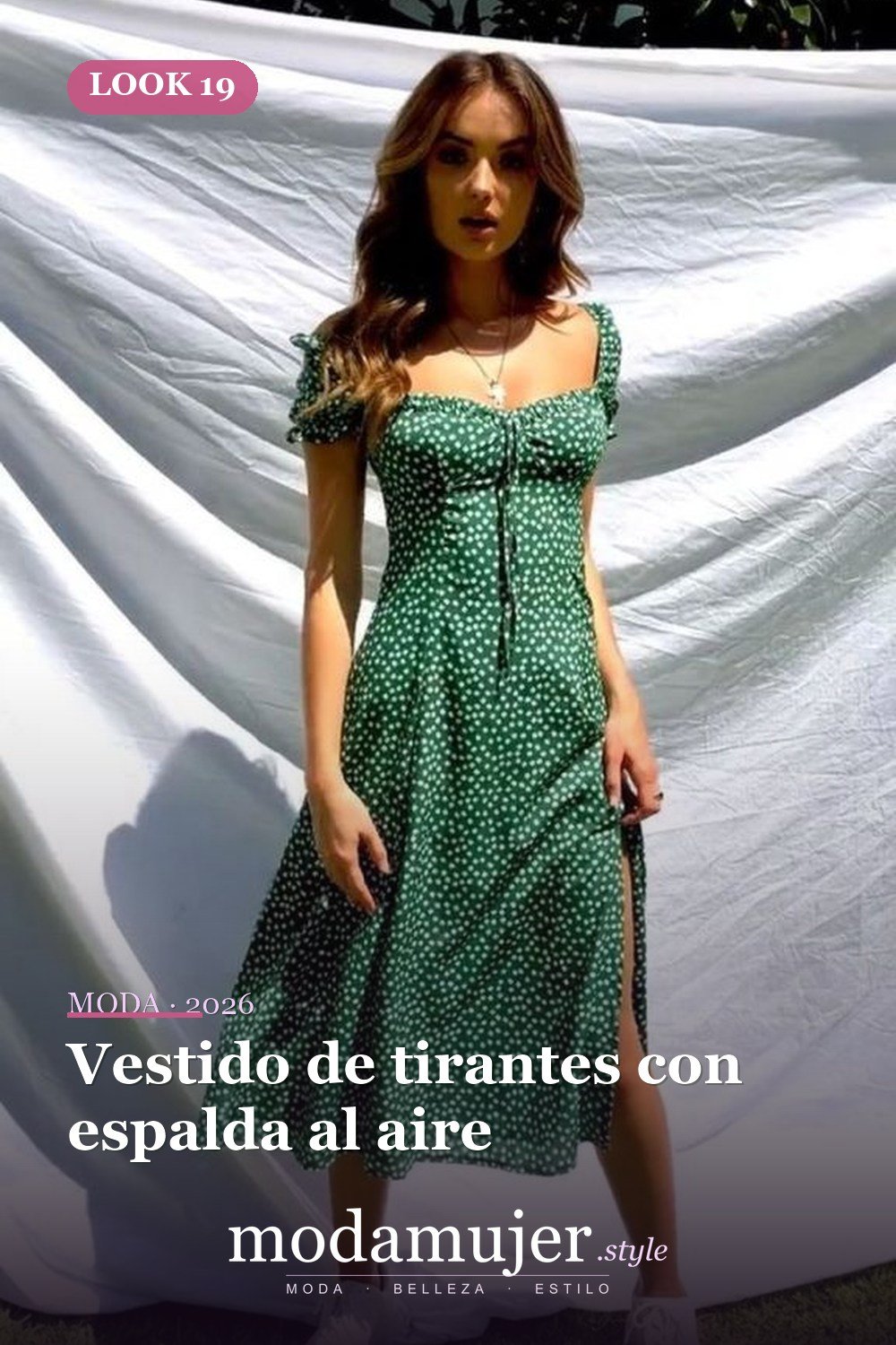 Vestido de tirantes con espalda al aire — 35 vestidos casuales de verano para mujeres