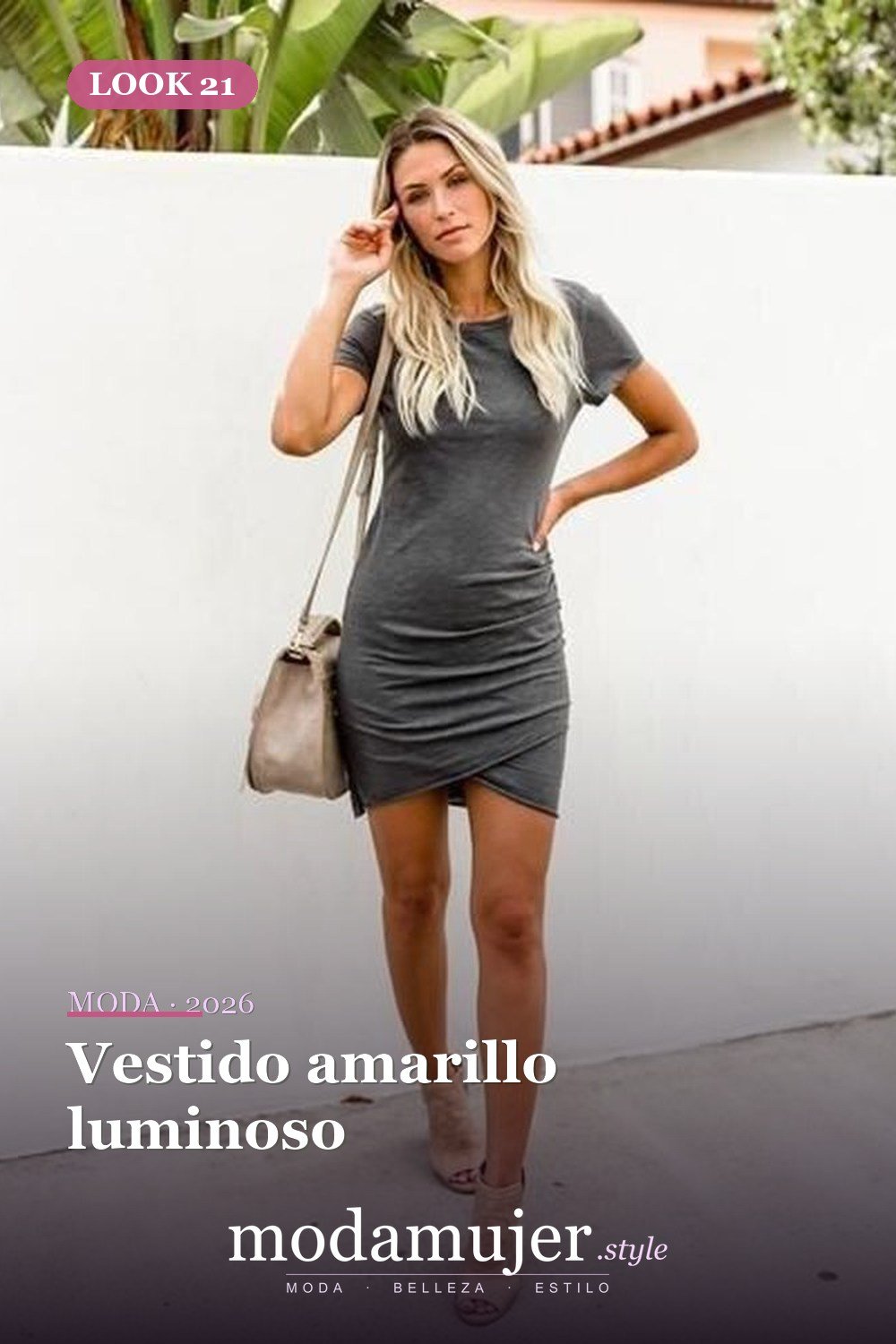 Vestido amarillo luminoso — 35 vestidos casuales de verano para mujeres