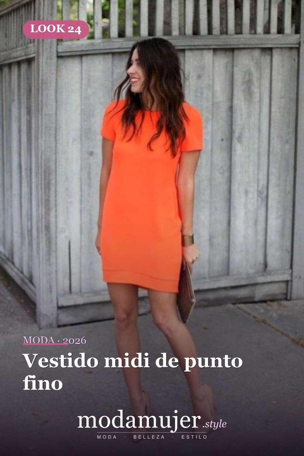 Vestido midi de punto fino — 35 vestidos casuales de verano para mujeres