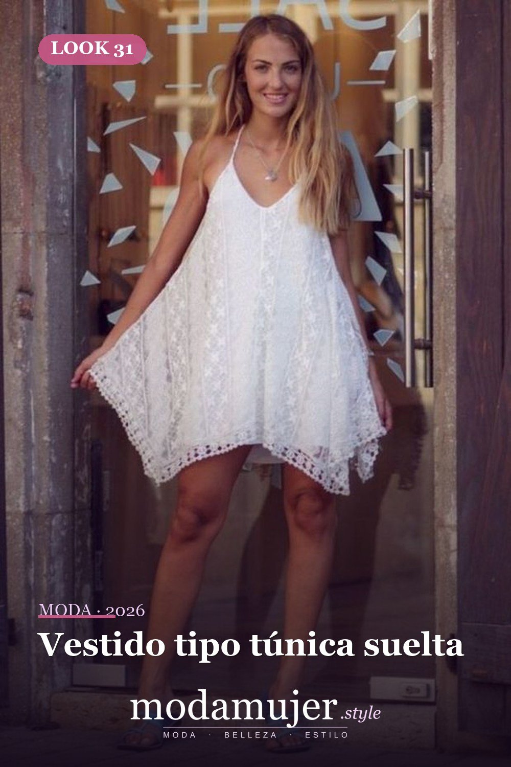 Vestido tipo túnica suelta — 35 vestidos casuales de verano para mujeres