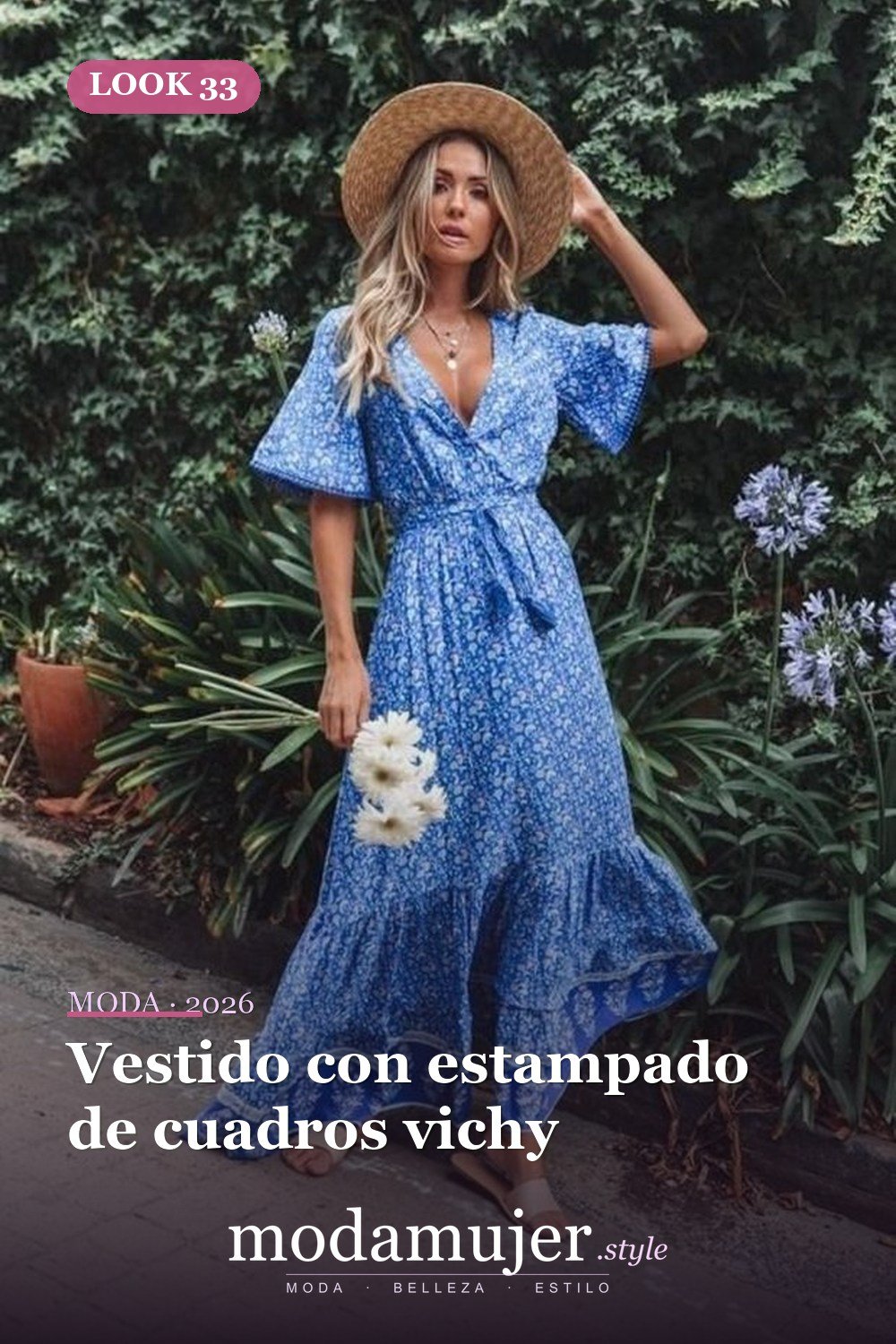 Vestido con estampado de cuadros vichy — 35 vestidos casuales de verano para mujeres