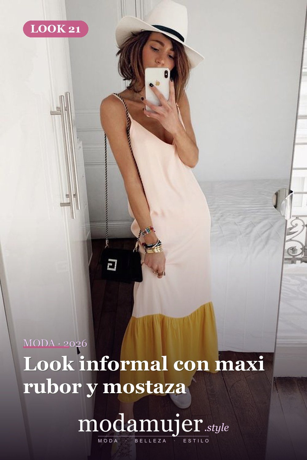 Look informal con maxi rubor y mostaza — 37 trajes de fiesta de verano sexys y elegantes para mujer