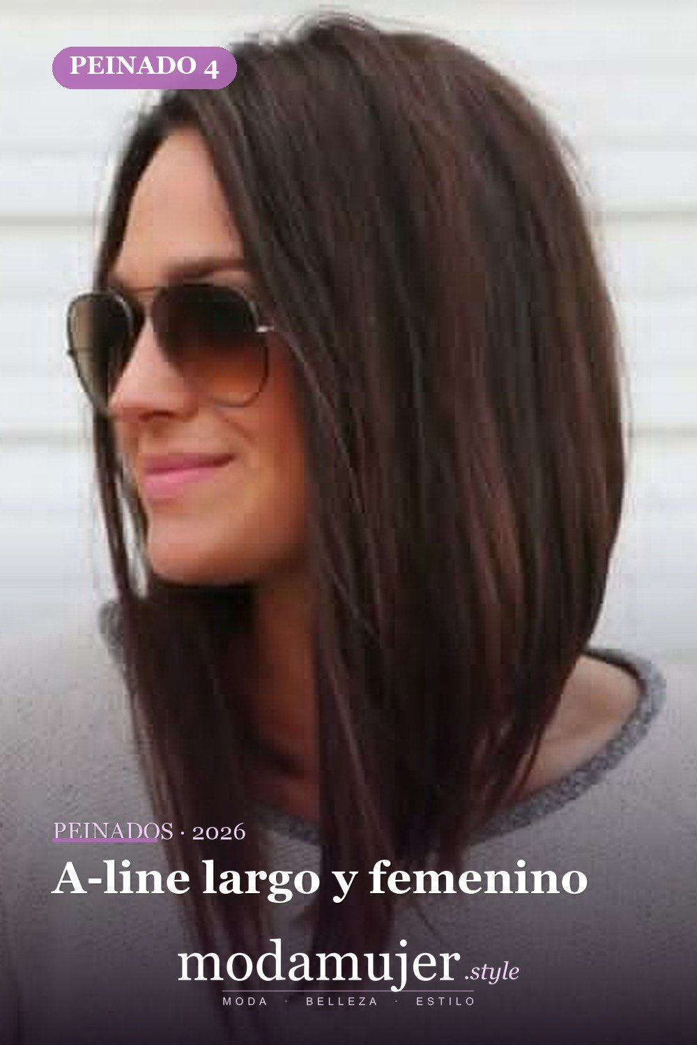 A-line largo y femenino — 38 ideas de corte de pelo de una línea para enamorarse