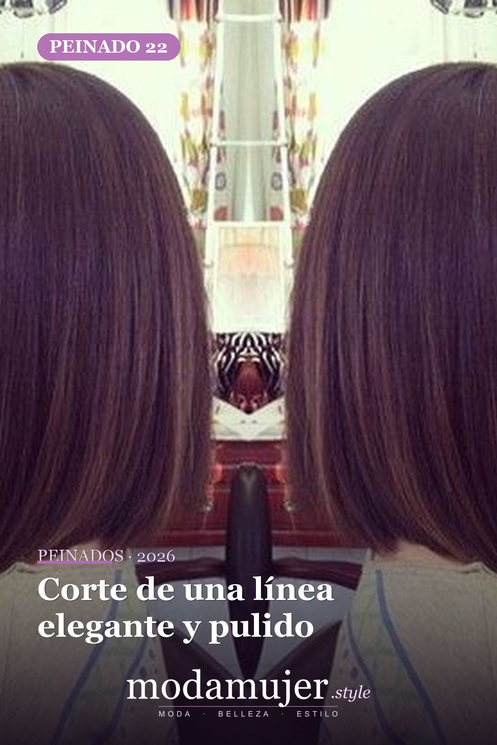 Corte de una línea elegante y pulido — 38 ideas de corte de pelo de una línea para enamorarse