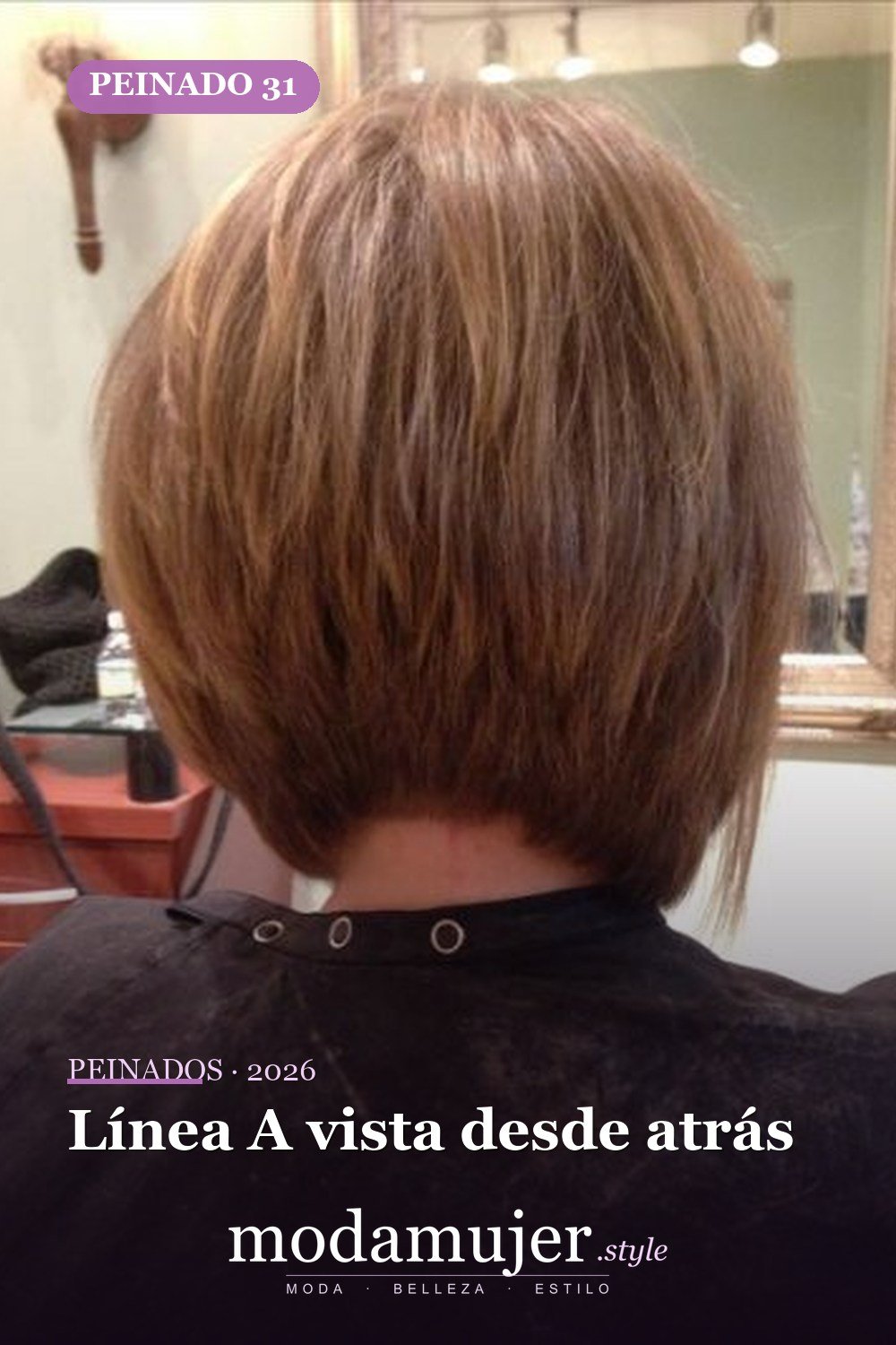 Línea A vista desde atrás — 38 ideas de corte de pelo de una línea para enamorarse
