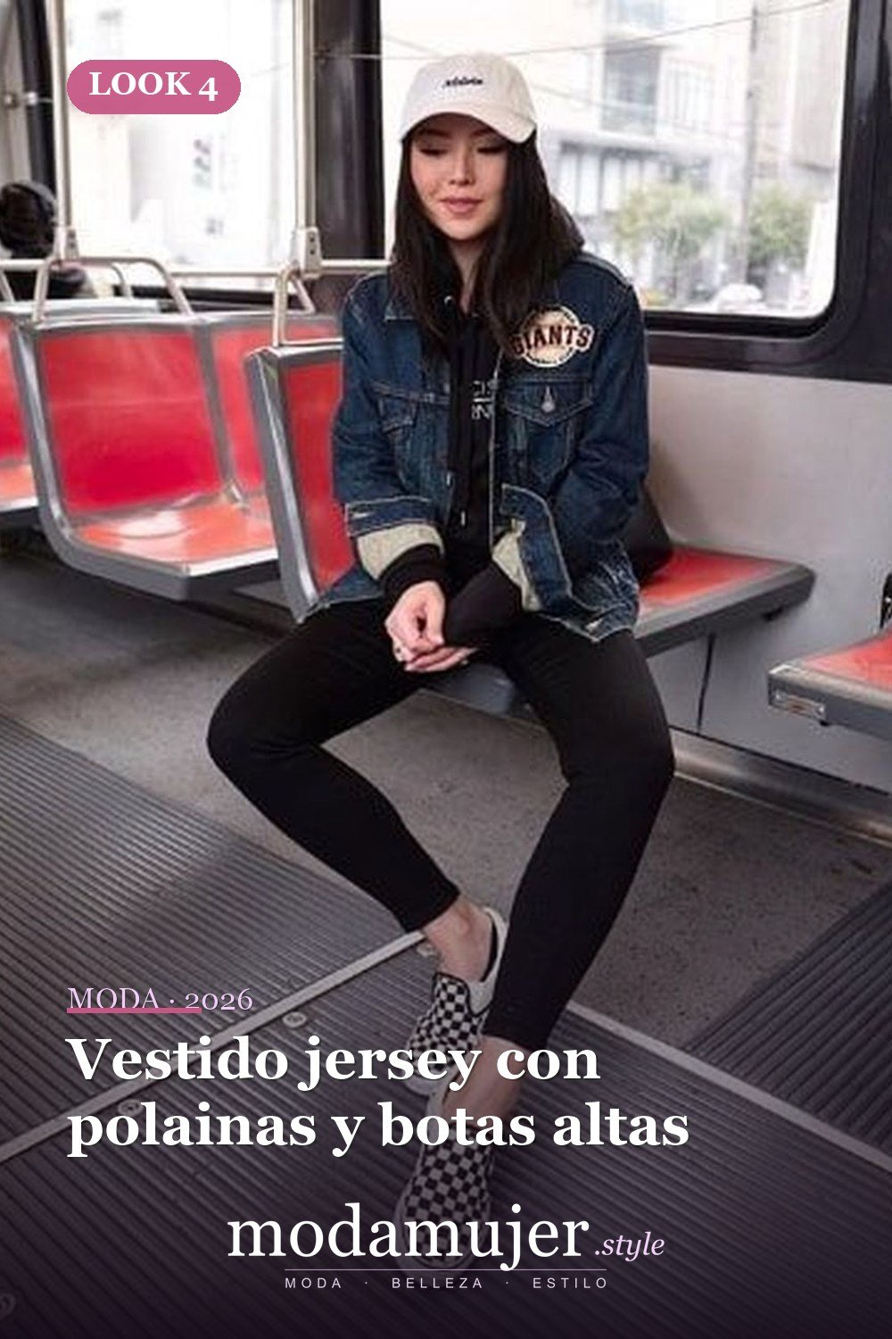 Vestido jersey con polainas y botas altas — 38 mejores ideas de trajes de invierno con polainas