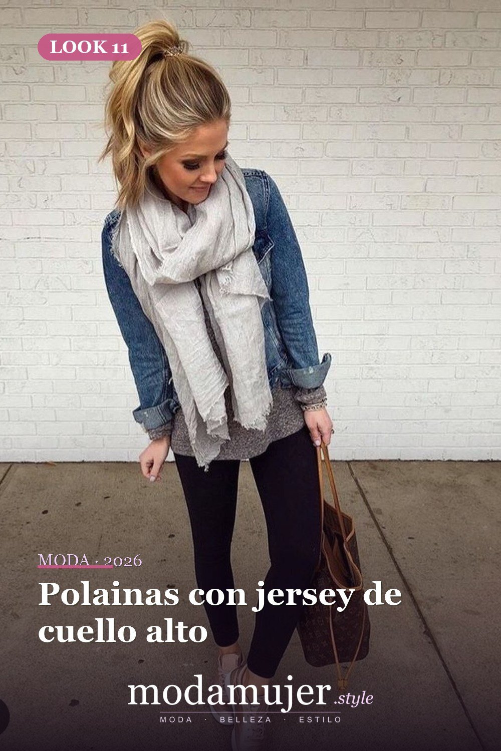 Polainas con jersey de cuello alto — 38 mejores ideas de trajes de invierno con polainas