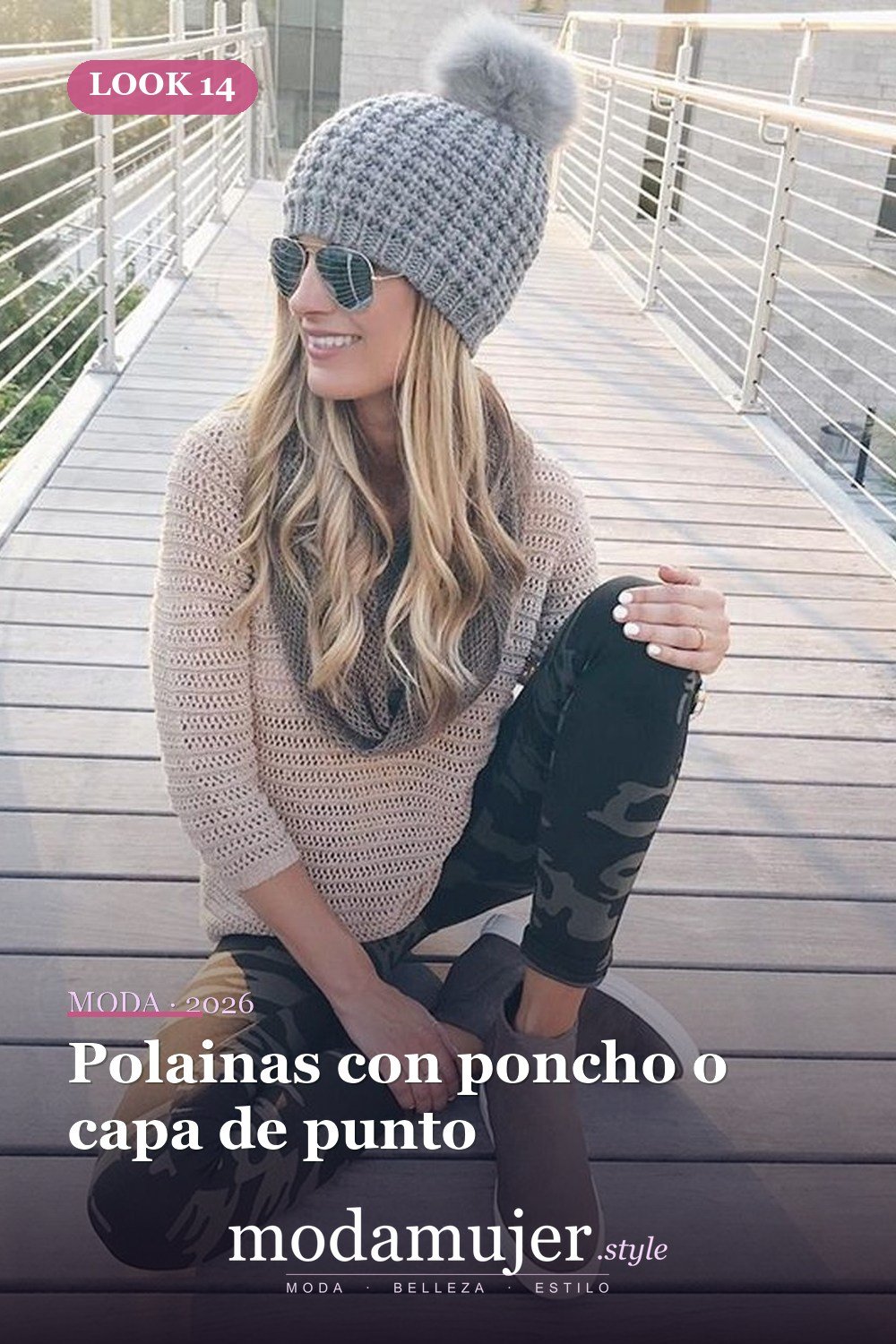 Polainas con poncho o capa de punto — 38 mejores ideas de trajes de invierno con polainas