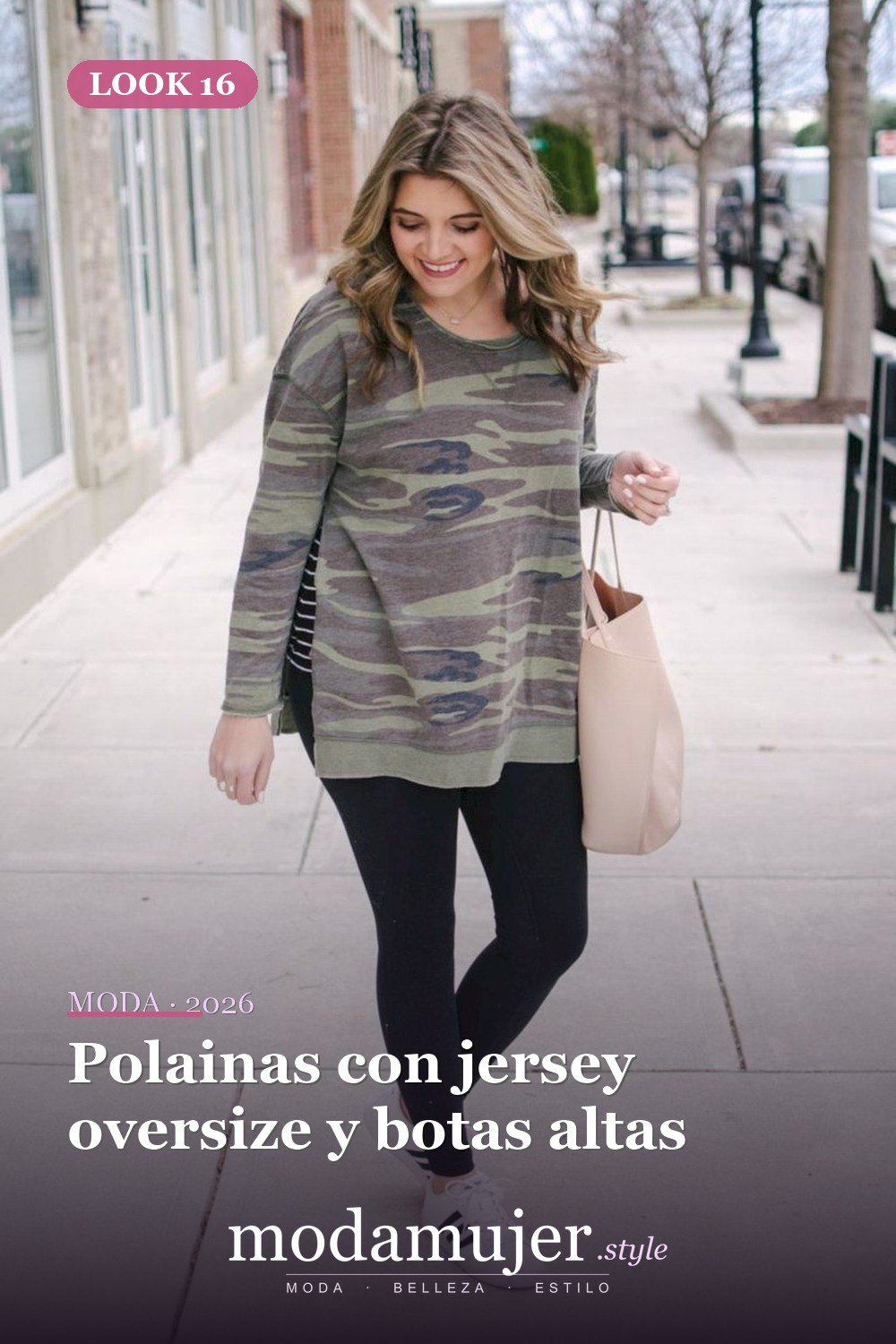 Polainas con jersey oversize y botas altas — 38 mejores ideas de trajes de invierno con polainas