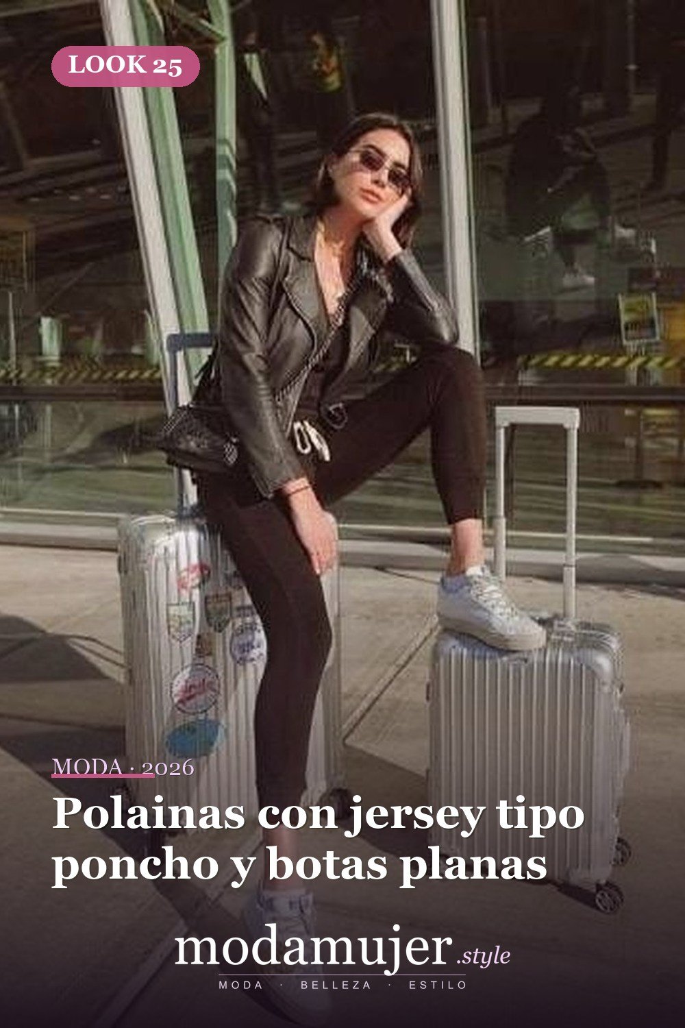 Polainas con jersey tipo poncho y botas planas — 38 mejores ideas de trajes de invierno con polainas