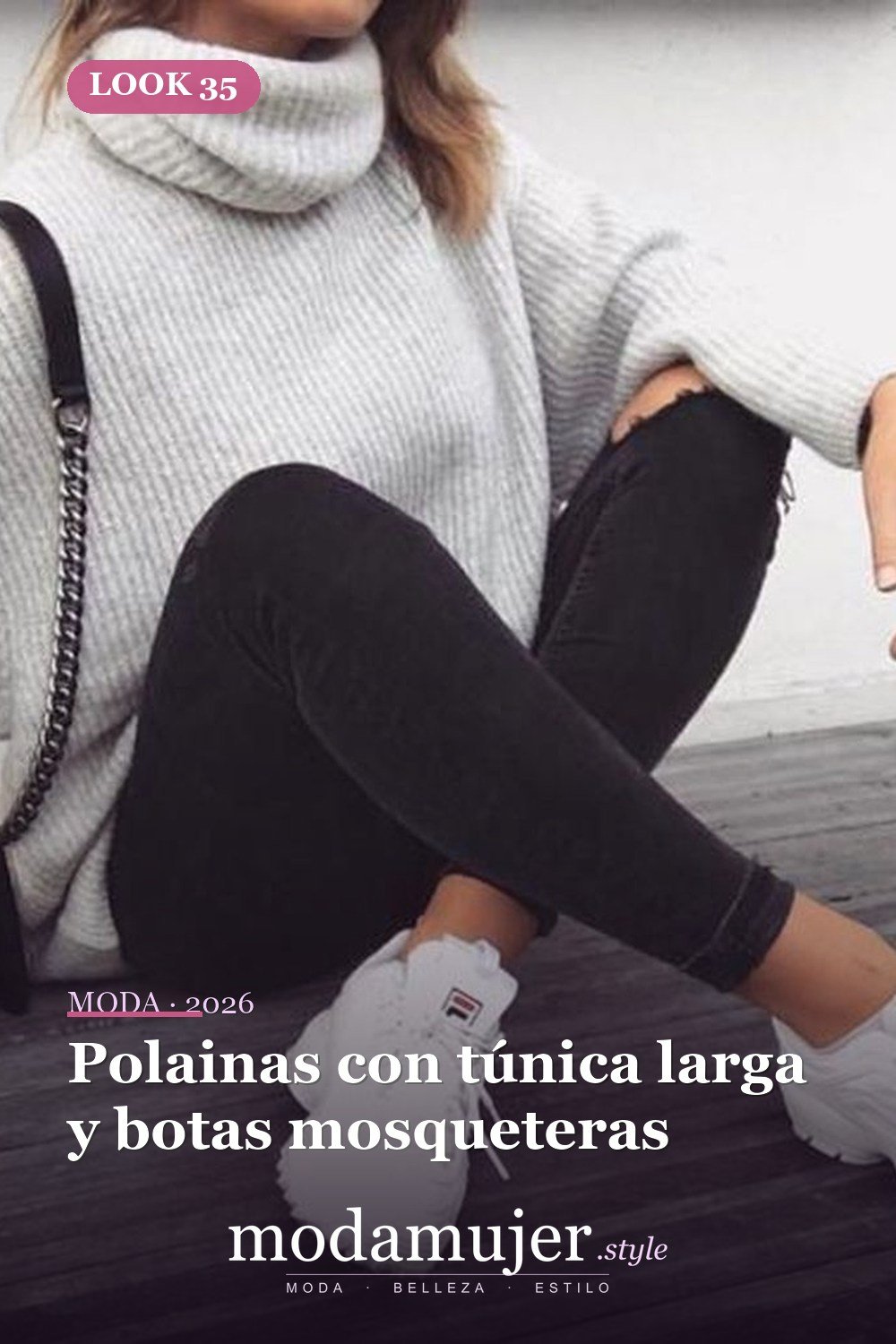 Polainas con túnica larga y botas mosqueteras — 38 mejores ideas de trajes de invierno con polainas