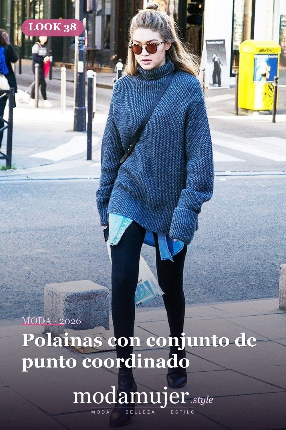 Polainas con conjunto de punto coordinado — 38 mejores ideas de trajes de invierno con polainas