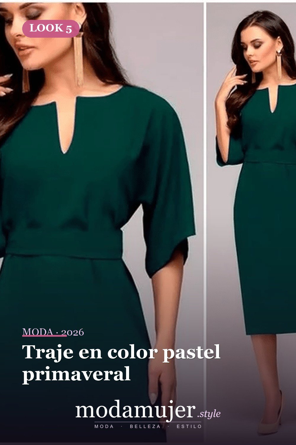 Traje en color pastel primaveral — 38 trajes de trabajo de primavera elegantes y favorecedores para mujeres en 2026