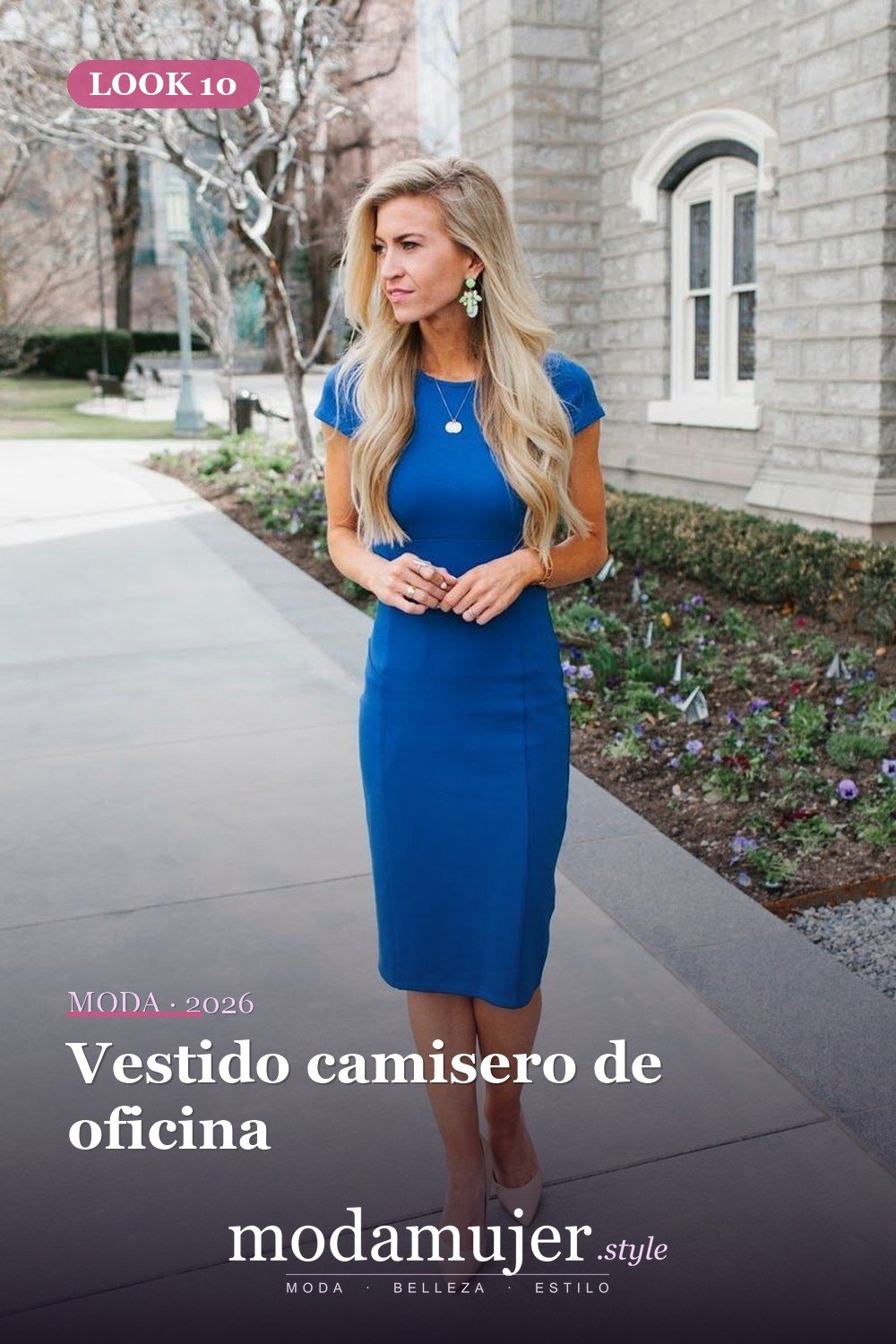 Vestido camisero de oficina — 38 trajes de trabajo de primavera elegantes y favorecedores para mujeres en 2026