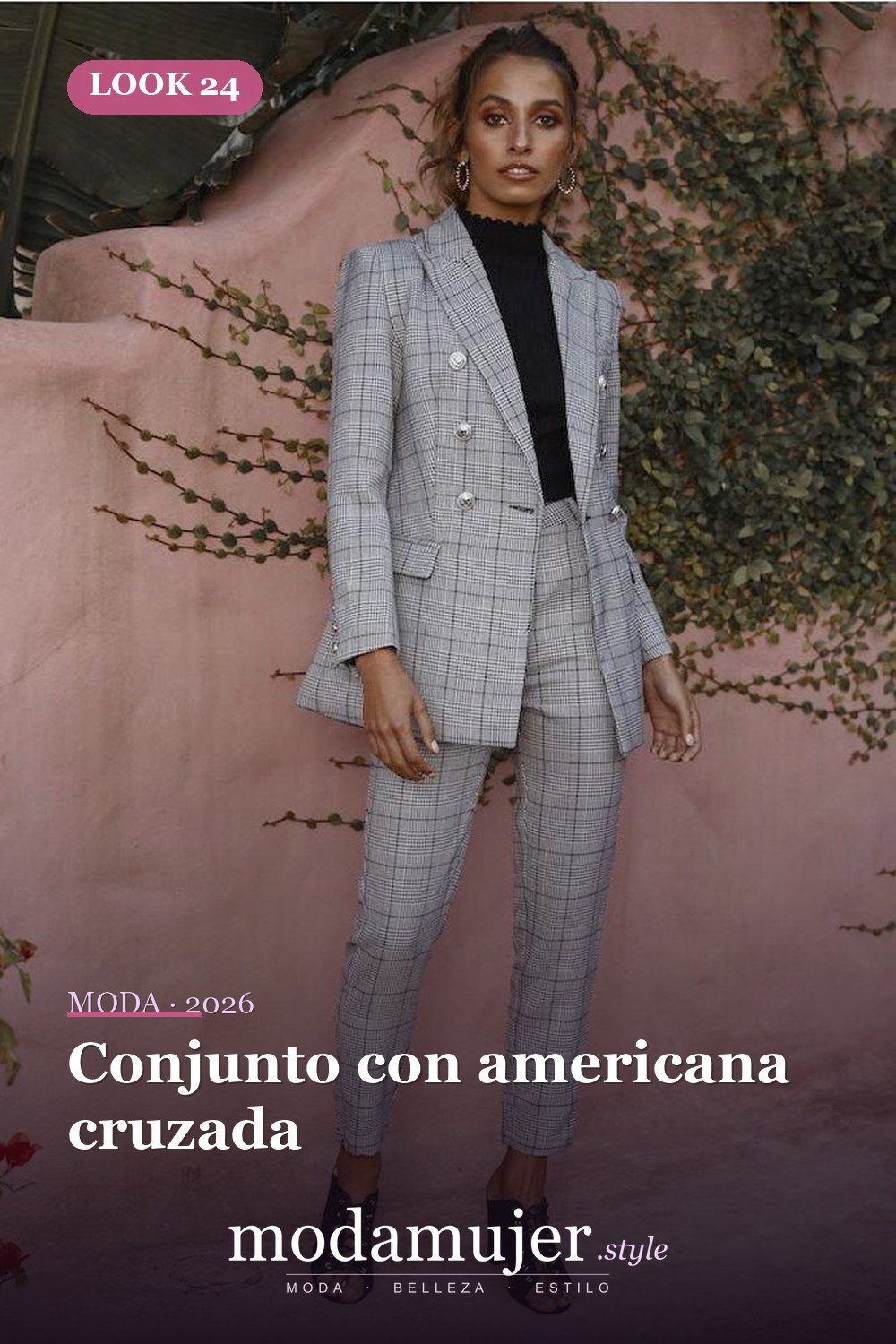 Conjunto con americana cruzada — 38 trajes de trabajo de primavera elegantes y favorecedores para mujeres en 2026