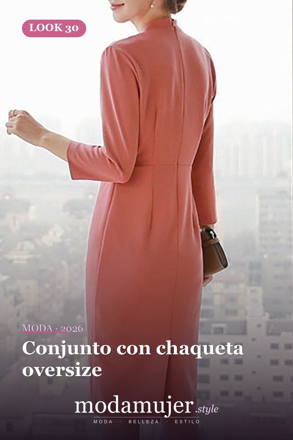 Conjunto con chaqueta oversize — 38 trajes de trabajo de primavera elegantes y favorecedores para mujeres en 2026