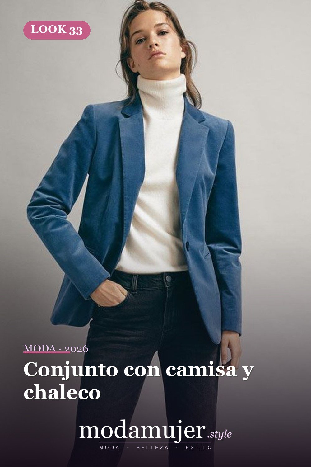 Conjunto con camisa y chaleco — 38 trajes de trabajo de primavera elegantes y favorecedores para mujeres en 2026