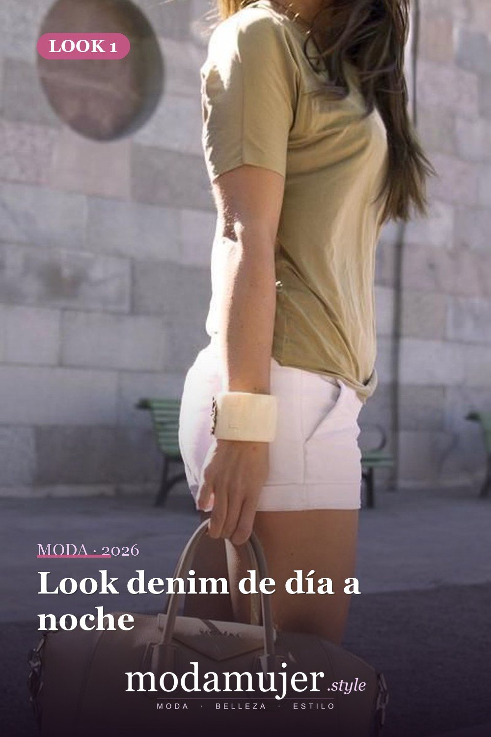Look denim de día a noche — 39 mejores ideas de trajes casuales para mujeres de primavera que debes copiar de inmediato
