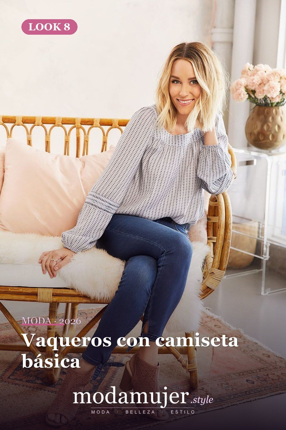 Vaqueros con camiseta básica — 39 mejores ideas de trajes casuales para mujeres de primavera que debes copiar de inmediato