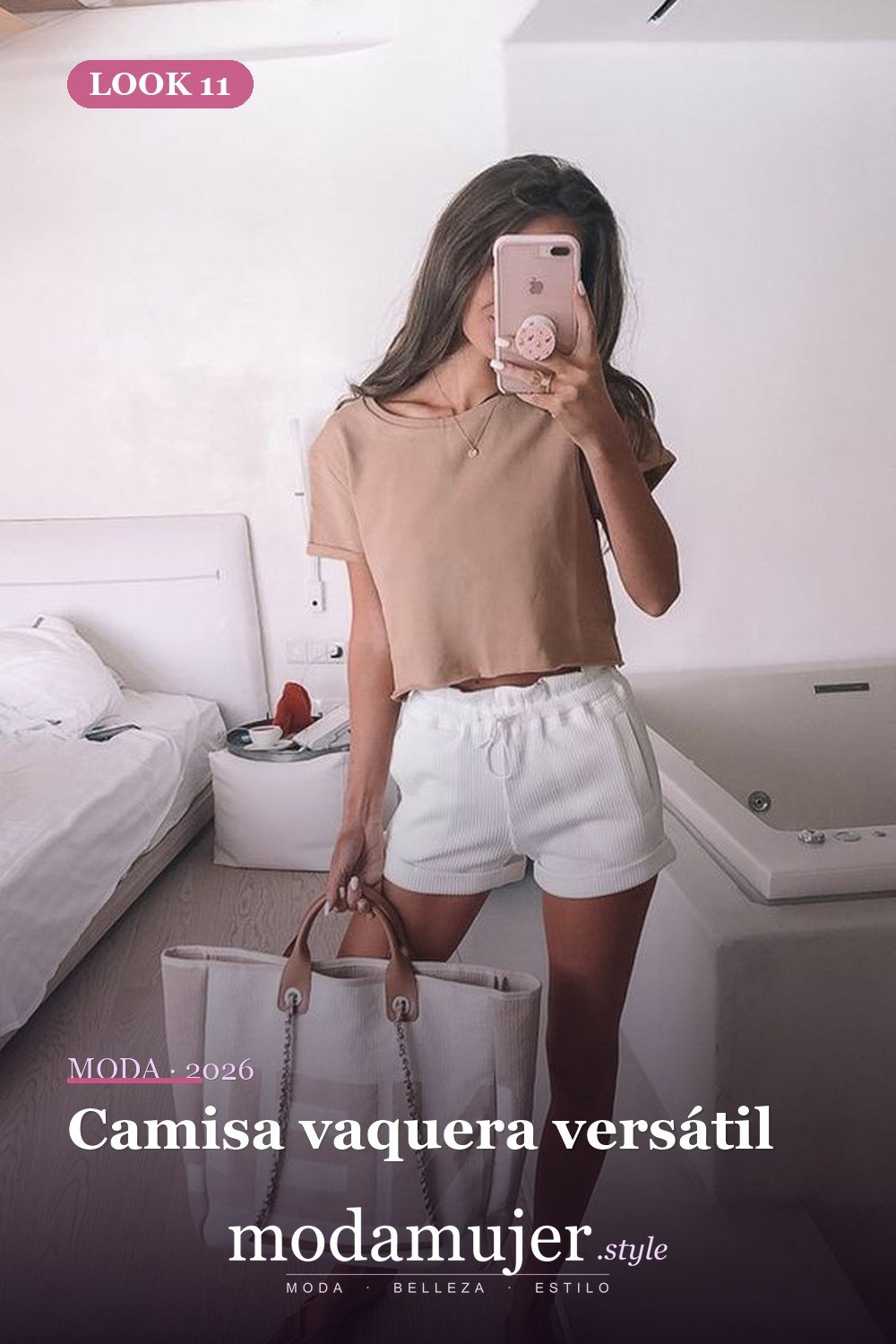 Camisa vaquera versátil — 39 mejores ideas de trajes casuales para mujeres de primavera que debes copiar de inmediato