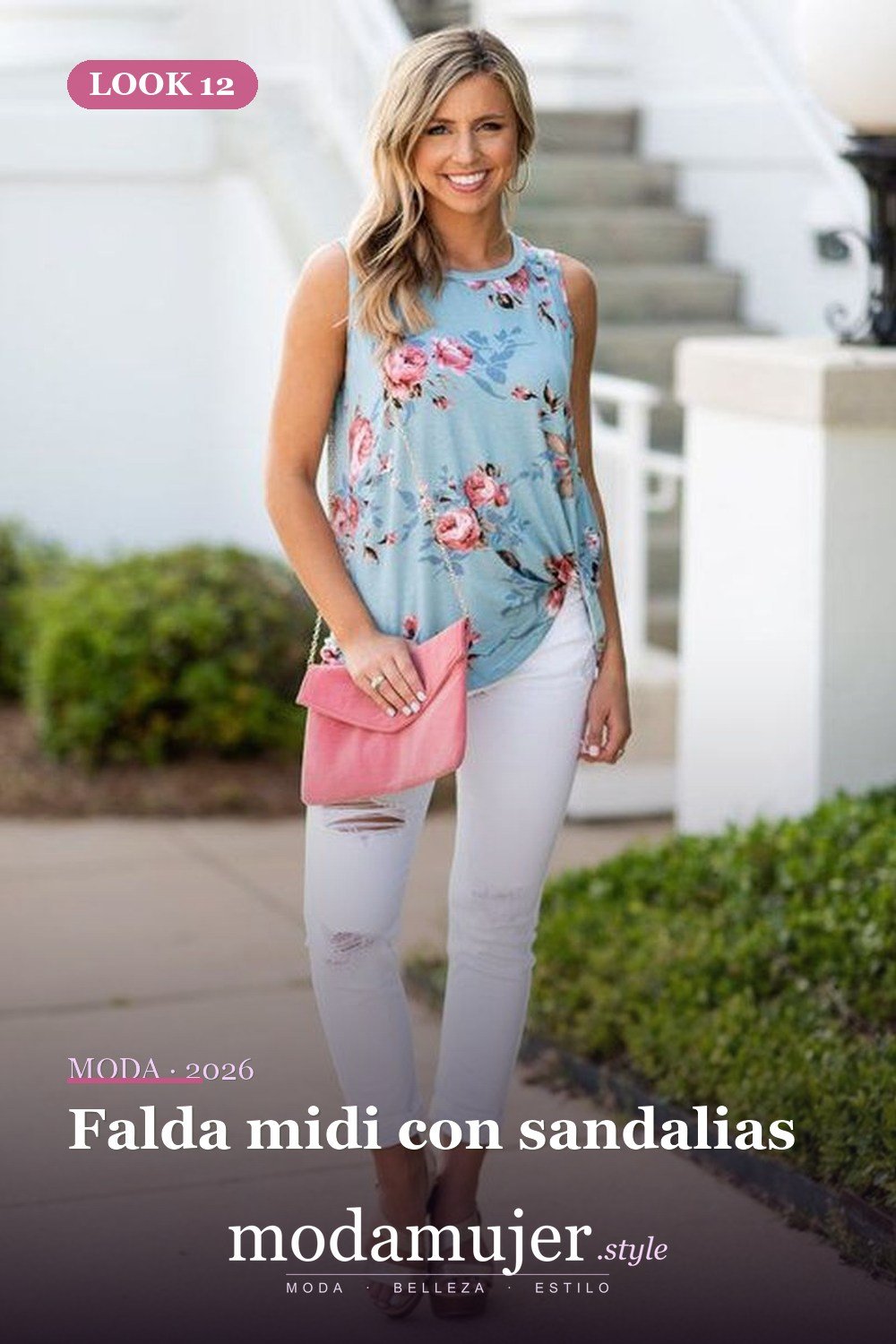 Falda midi con sandalias — 39 mejores ideas de trajes casuales para mujeres de primavera que debes copiar de inmediato