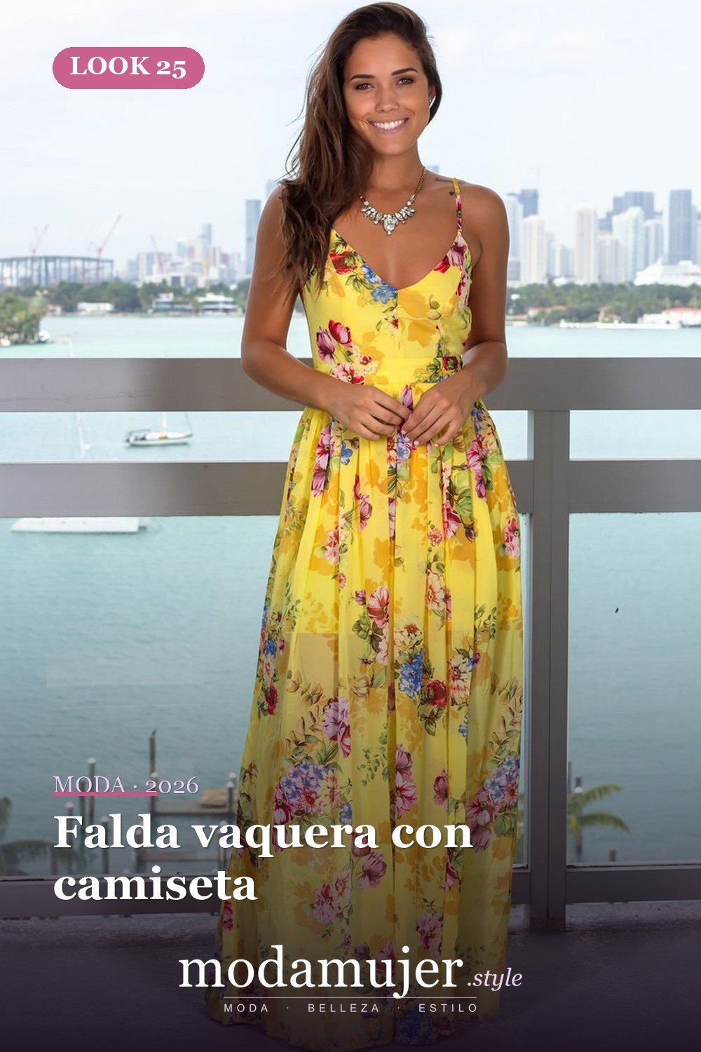 Falda vaquera con camiseta — 39 mejores ideas de trajes casuales para mujeres de primavera que debes copiar de inmediato
