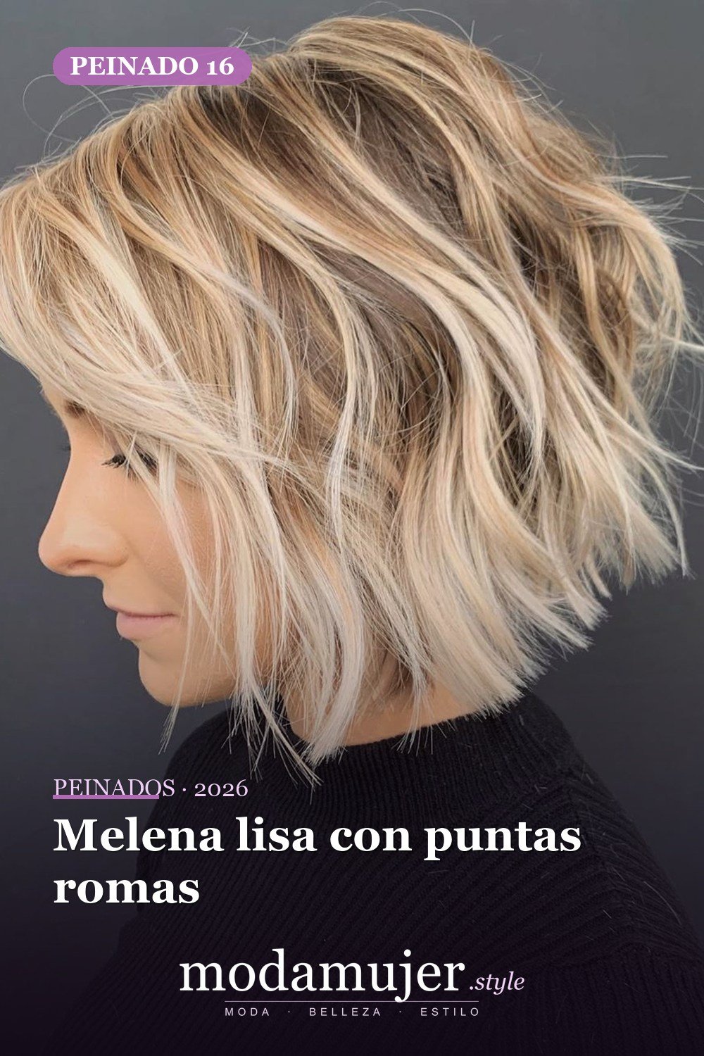 Melena lisa con puntas romas — 41 nuevas ideas de corte de pelo y tendencias de corte de pelo para 2026
