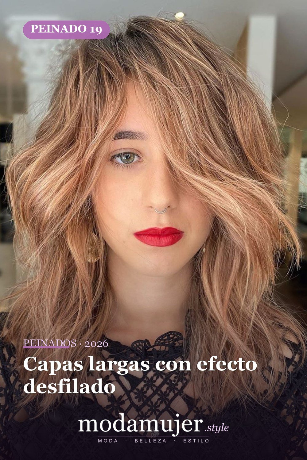 Capas largas con efecto desfilado — 41 nuevas ideas de corte de pelo y tendencias de corte de pelo para 2026