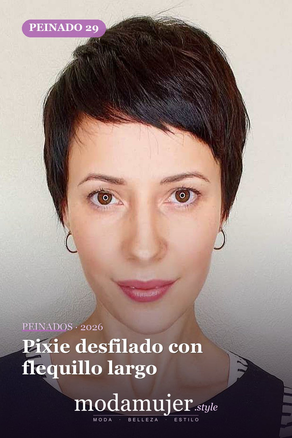 Pixie desfilado con flequillo largo — 41 nuevas ideas de corte de pelo y tendencias de corte de pelo para 2026