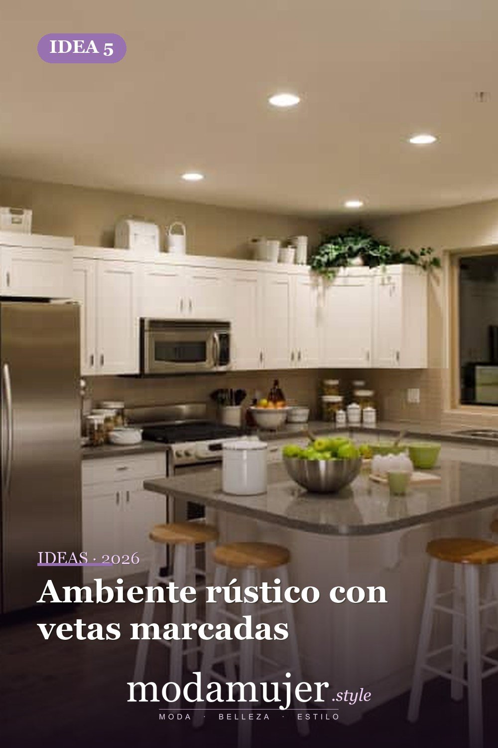 Ambiente rústico con vetas marcadas — 40 pisos de madera oscura que dan vida a todo tipo de habitaciones