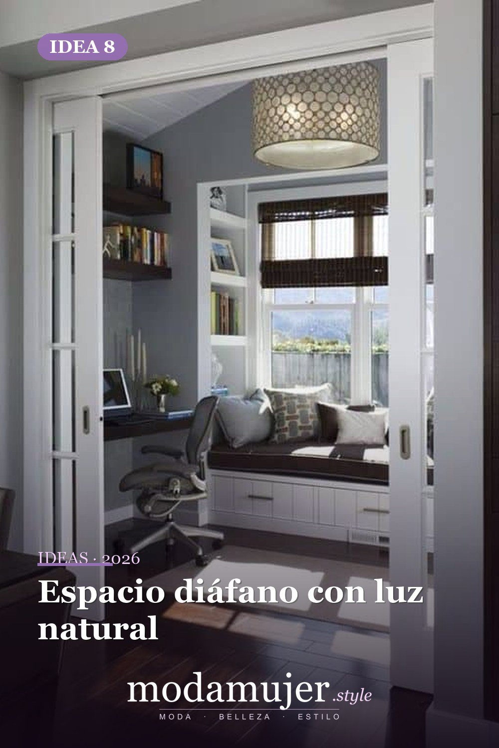 Espacio diáfano con luz natural — 40 pisos de madera oscura que dan vida a todo tipo de habitaciones