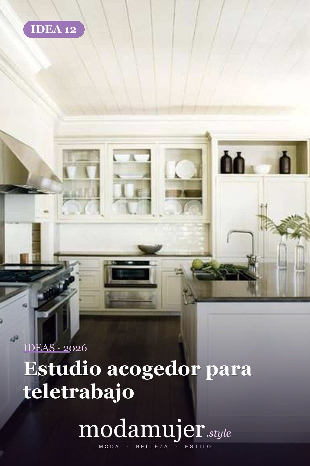 Estudio acogedor para teletrabajo — 40 pisos de madera oscura que dan vida a todo tipo de habitaciones