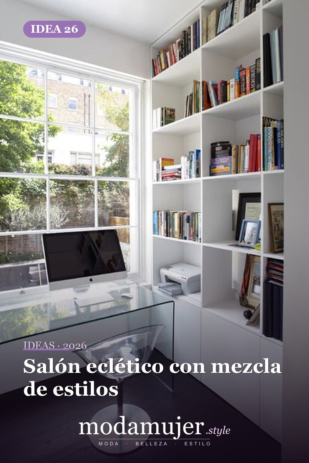 Salón eclético con mezcla de estilos — 40 pisos de madera oscura que dan vida a todo tipo de habitaciones
