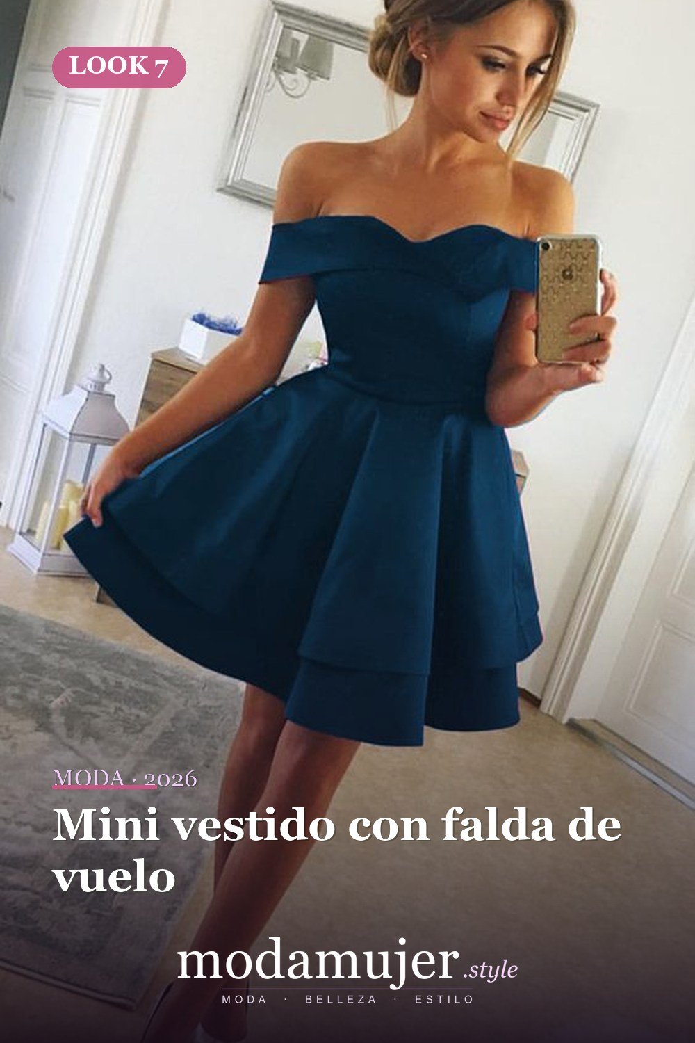 Mini vestido con falda de vuelo — 40 de las mejores ideas de mini vestido de fiesta para lucir atractiva