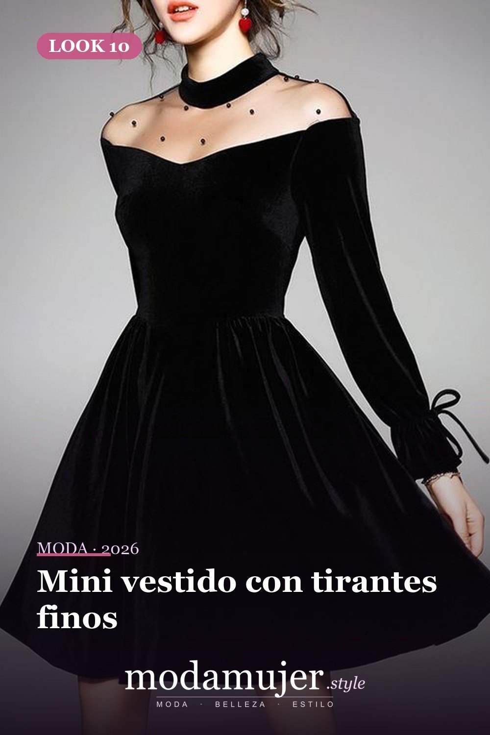 Mini vestido con tirantes finos — 40 de las mejores ideas de mini vestido de fiesta para lucir atractiva