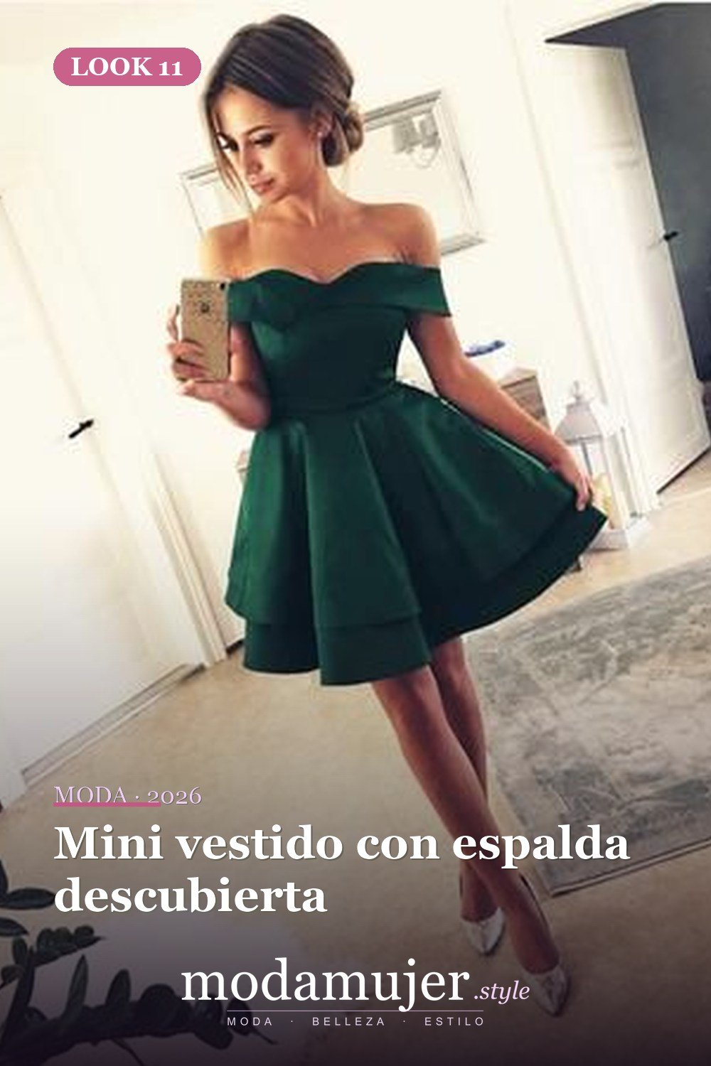 Mini vestido con espalda descubierta — 40 de las mejores ideas de mini vestido de fiesta para lucir atractiva
