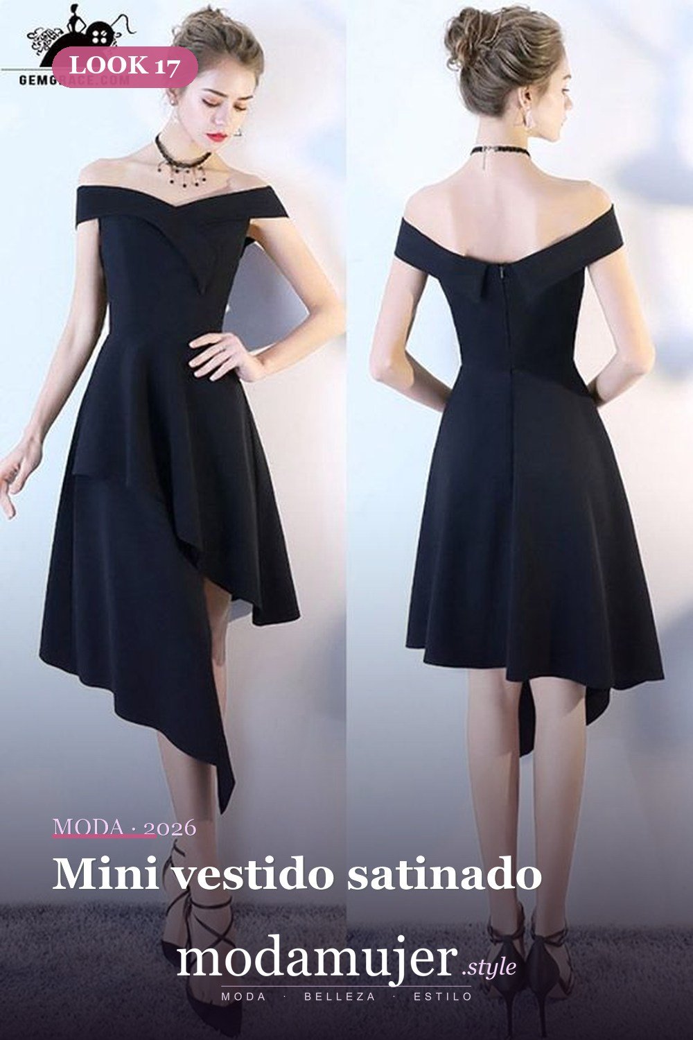 Mini vestido satinado — 40 de las mejores ideas de mini vestido de fiesta para lucir atractiva
