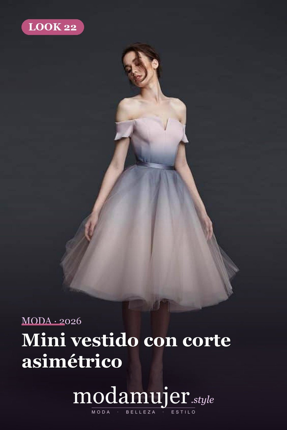 Mini vestido con corte asimétrico — 40 de las mejores ideas de mini vestido de fiesta para lucir atractiva