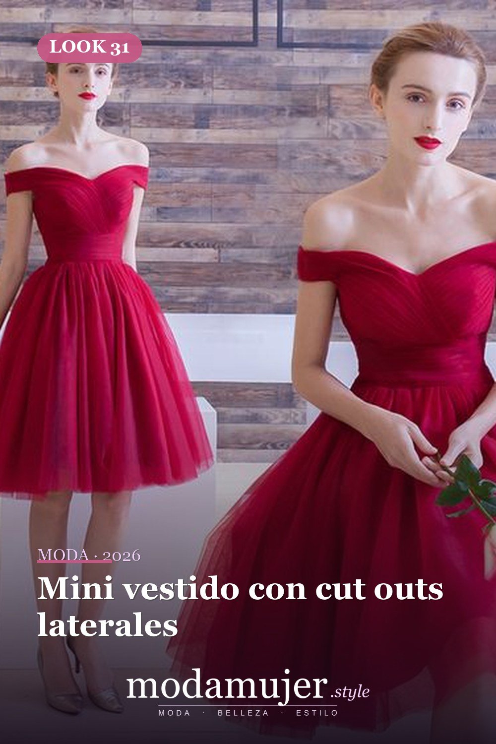 Mini vestido con cut outs laterales — 40 de las mejores ideas de mini vestido de fiesta para lucir atractiva