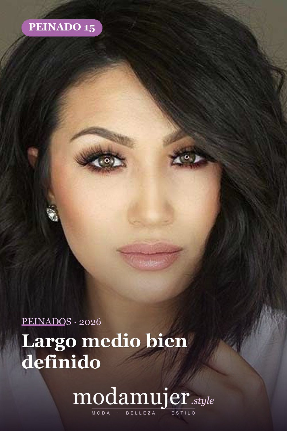 Largo medio bien definido — 41 ideas de estilo para cortes de pelo de longitud media