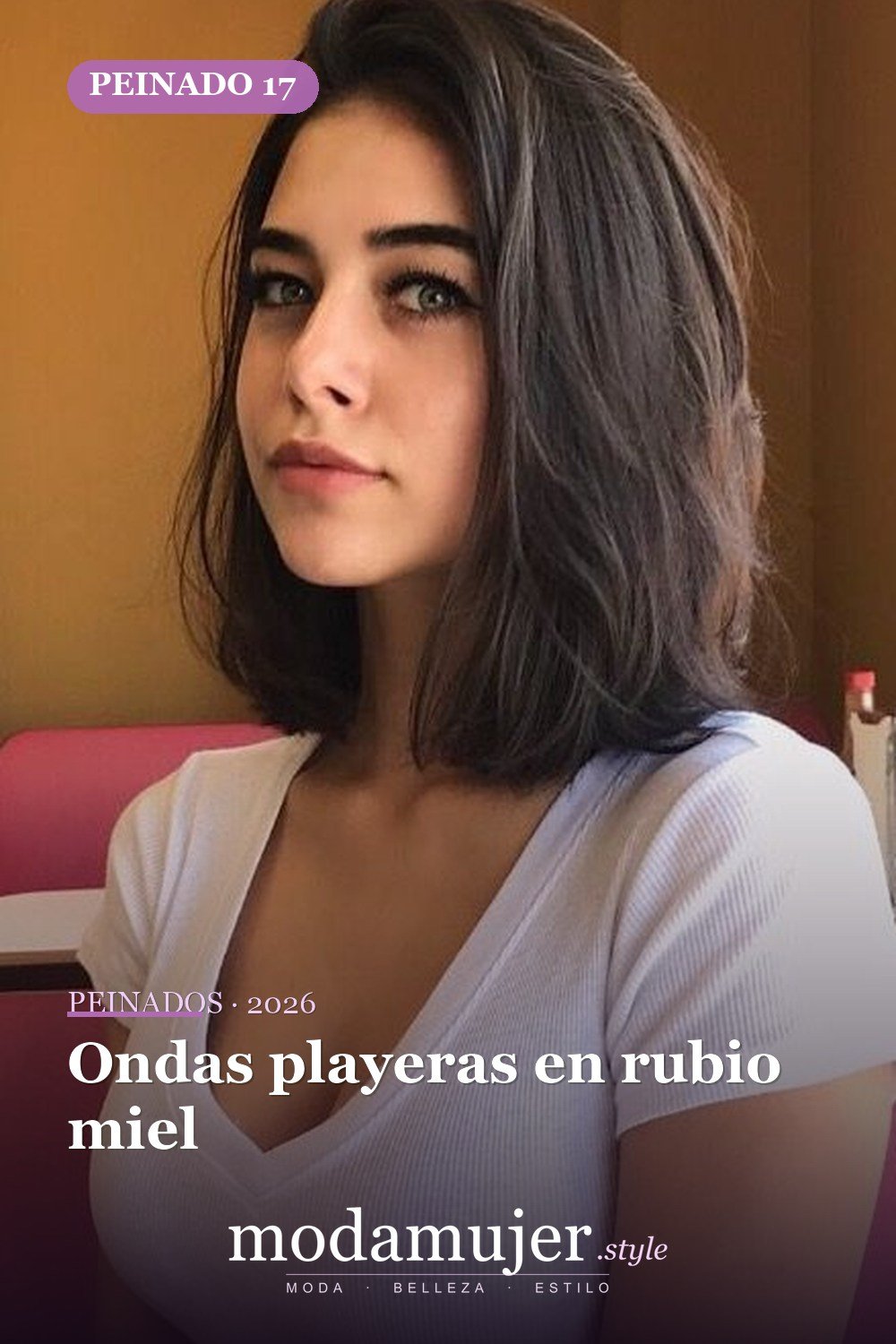 Ondas playeras en rubio miel — 41 ideas de estilo para cortes de pelo de longitud media