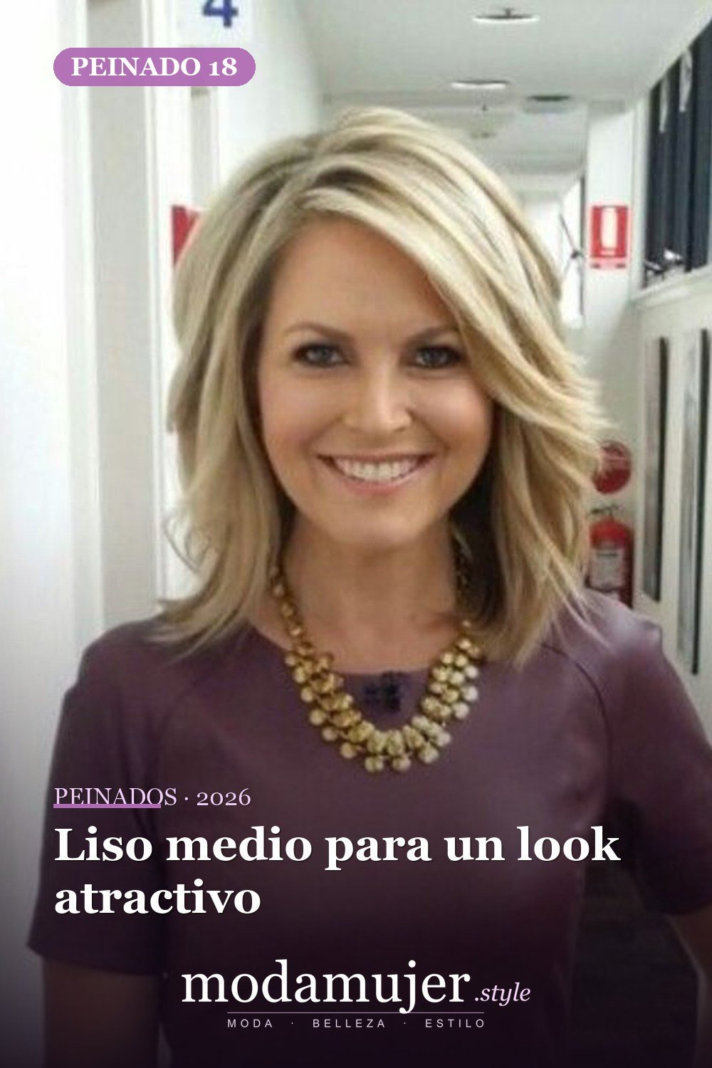 Liso medio para un look atractivo — 41 ideas de estilo para cortes de pelo de longitud media