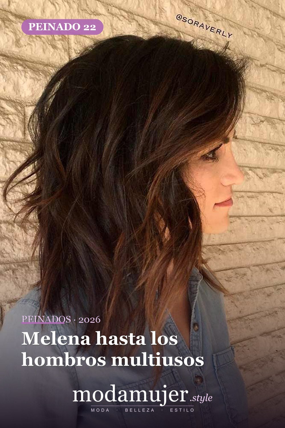 Melena hasta los hombros multiusos — 41 ideas de estilo para cortes de pelo de longitud media