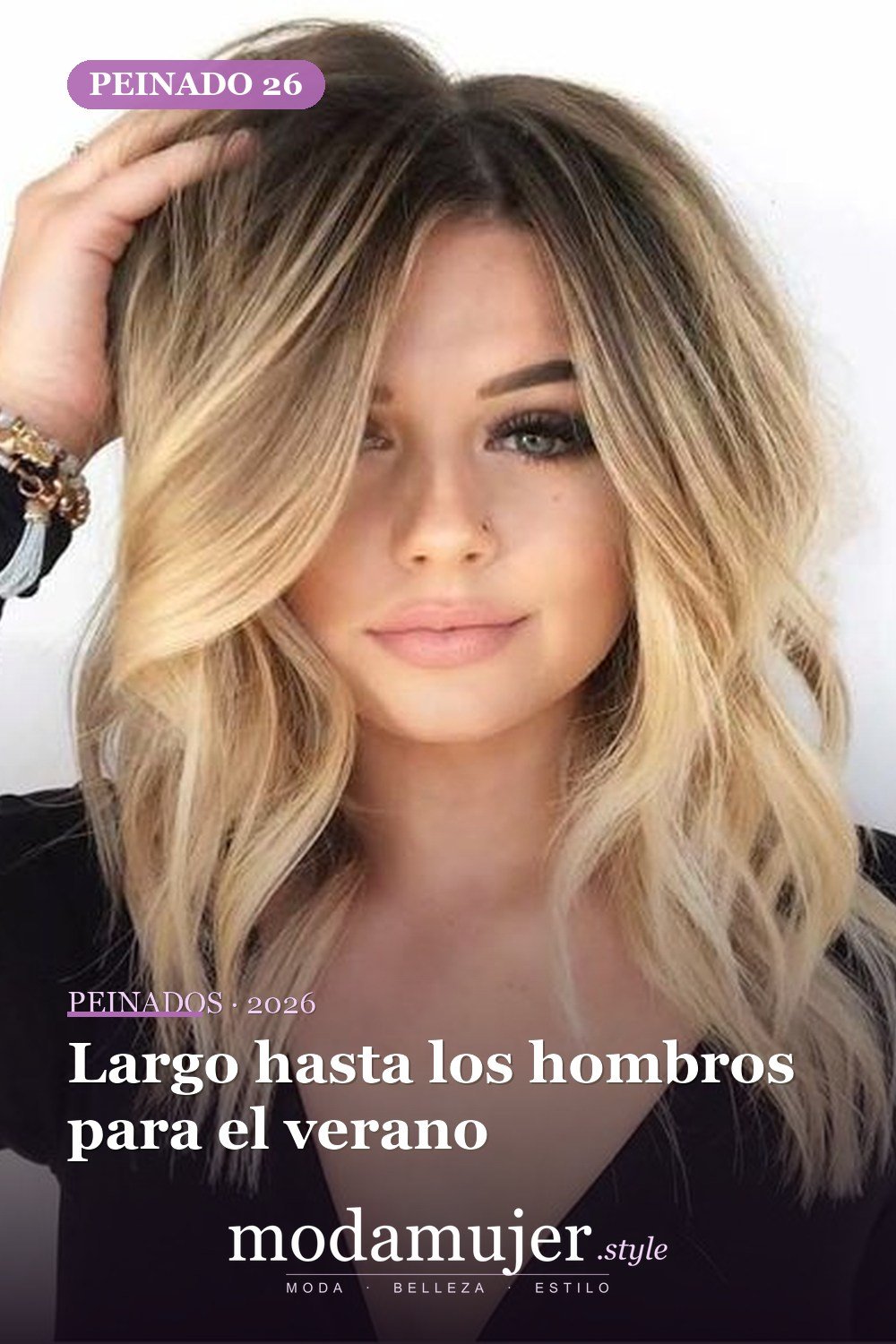 Largo hasta los hombros para el verano — 41 ideas de estilo para cortes de pelo de longitud media