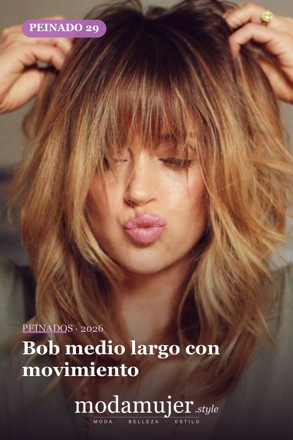 Bob medio largo con movimiento — 41 ideas de estilo para cortes de pelo de longitud media