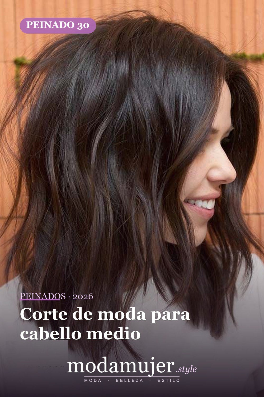 Corte de moda para cabello medio — 41 ideas de estilo para cortes de pelo de longitud media