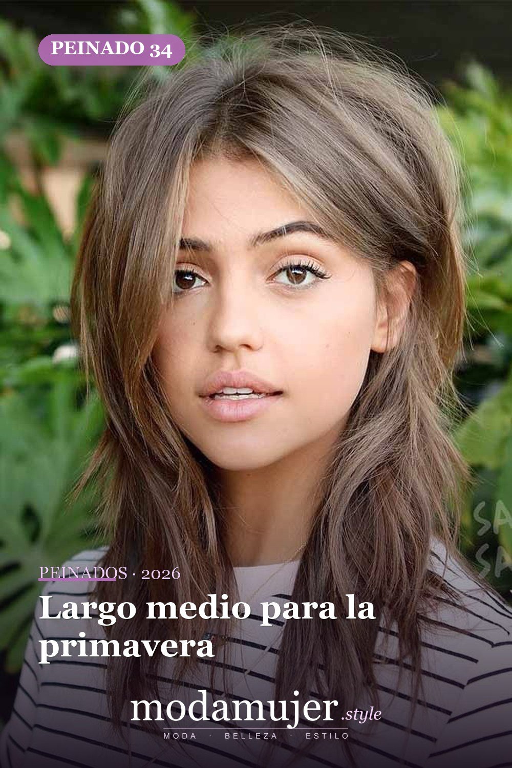 Largo medio para la primavera — 41 ideas de estilo para cortes de pelo de longitud media