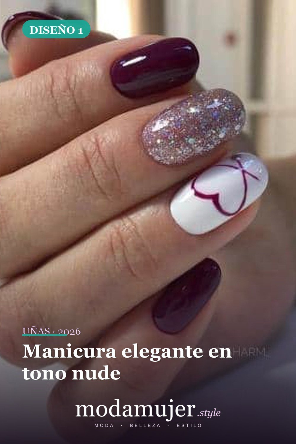 Manicura elegante en tono nude — 42 hermosos diseños de uñas para 2026
