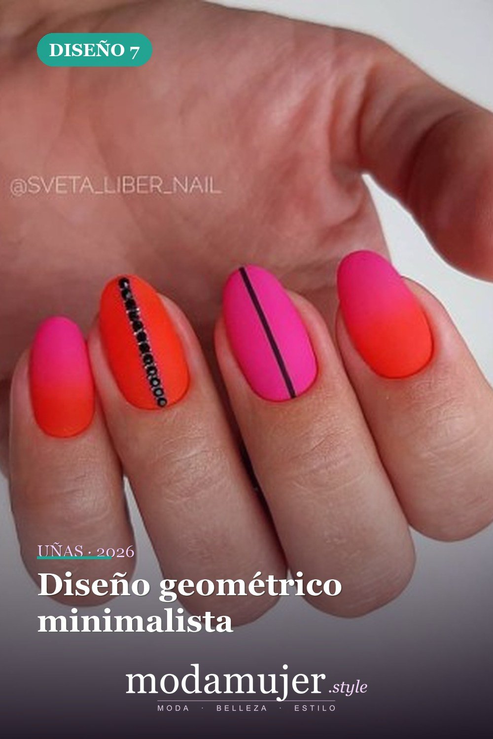 Diseño geométrico minimalista — 42 hermosos diseños de uñas para 2026