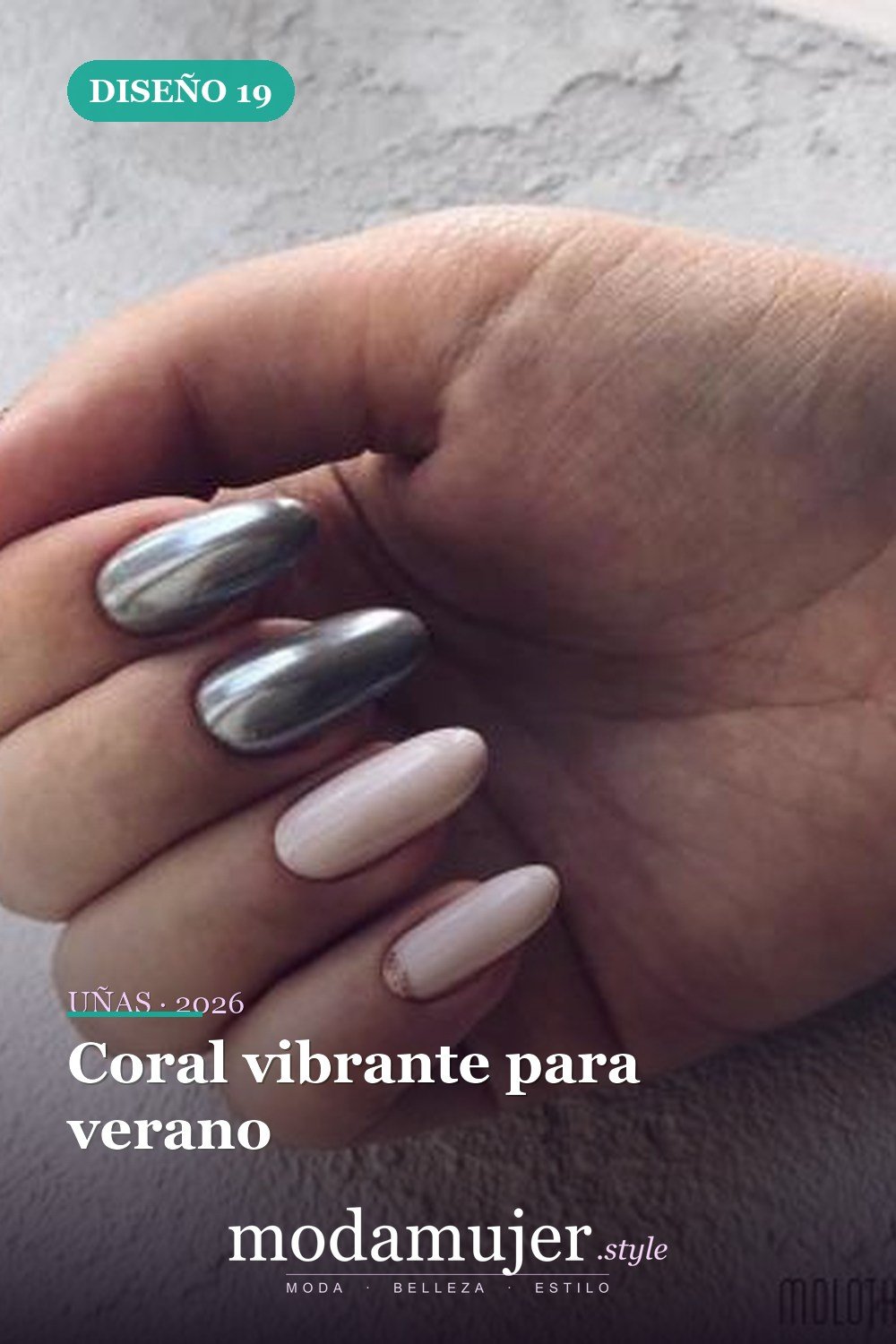 Coral vibrante para verano — 42 hermosos diseños de uñas para 2026